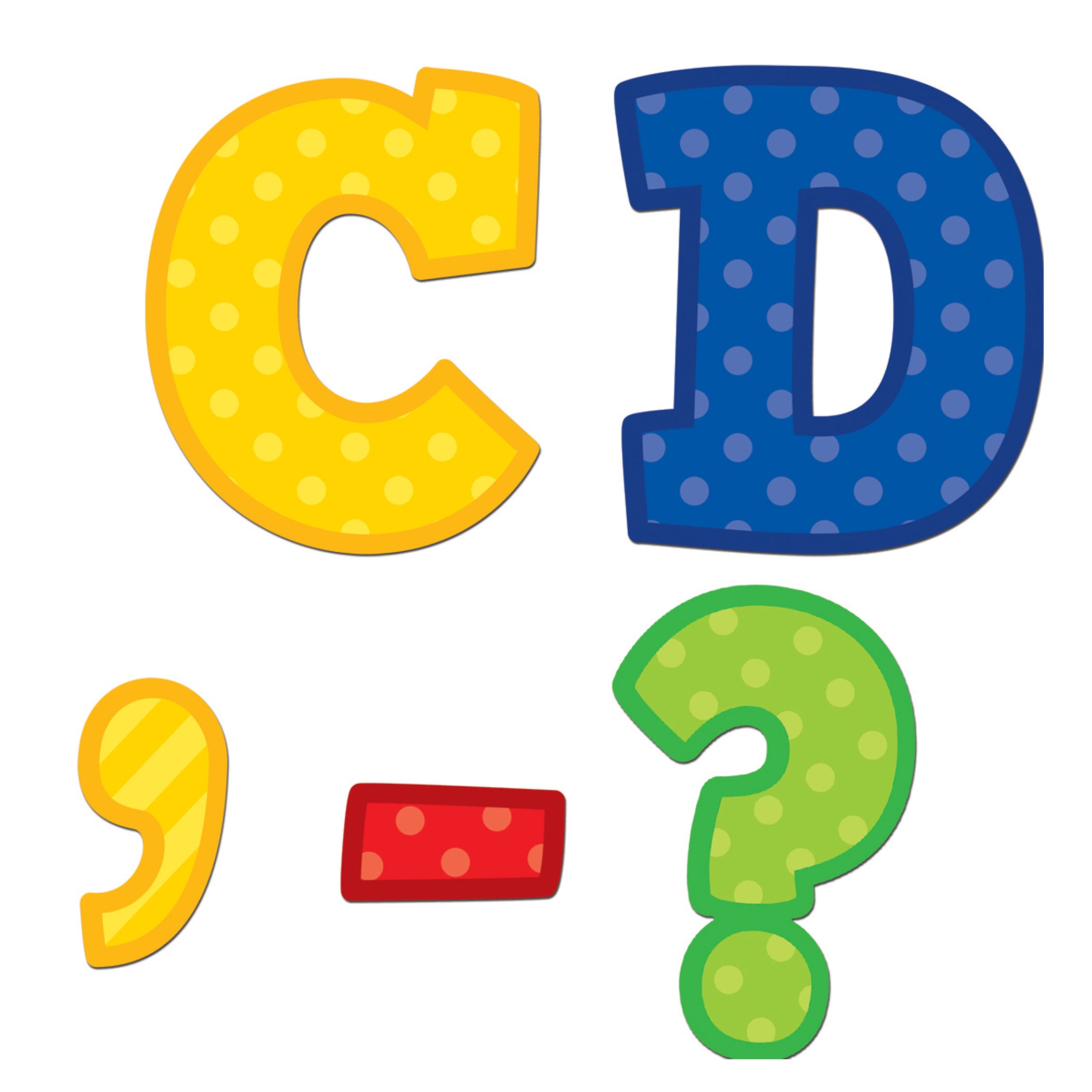 Playful Patterns Bold Block 3" Magnetic Letters