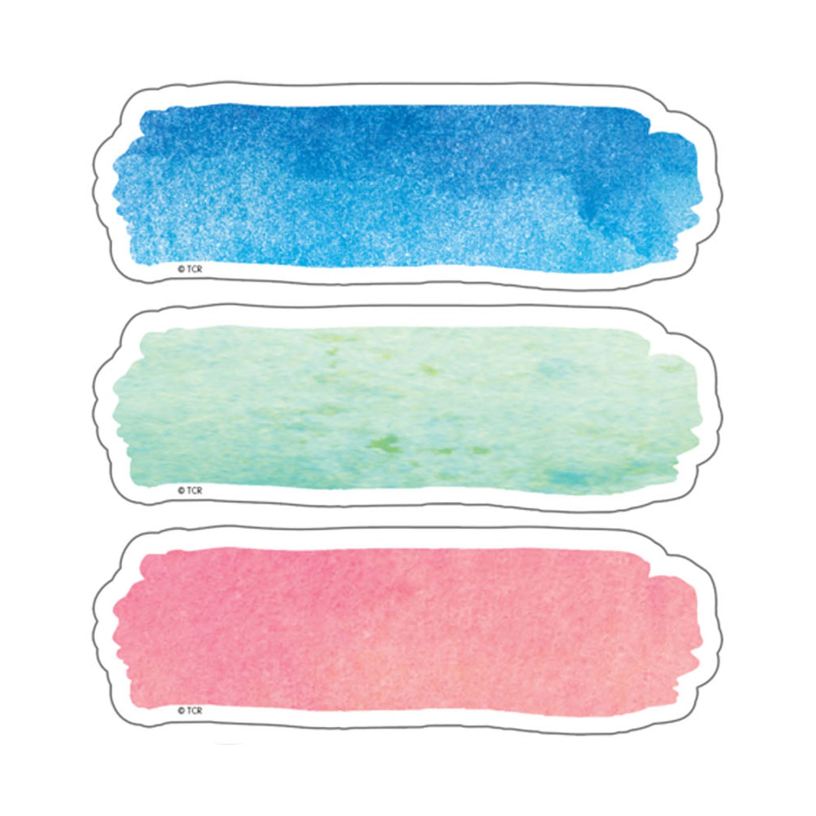 Watercolor Labels Magnetic Accents, 20 Per Pack, 3 Packs