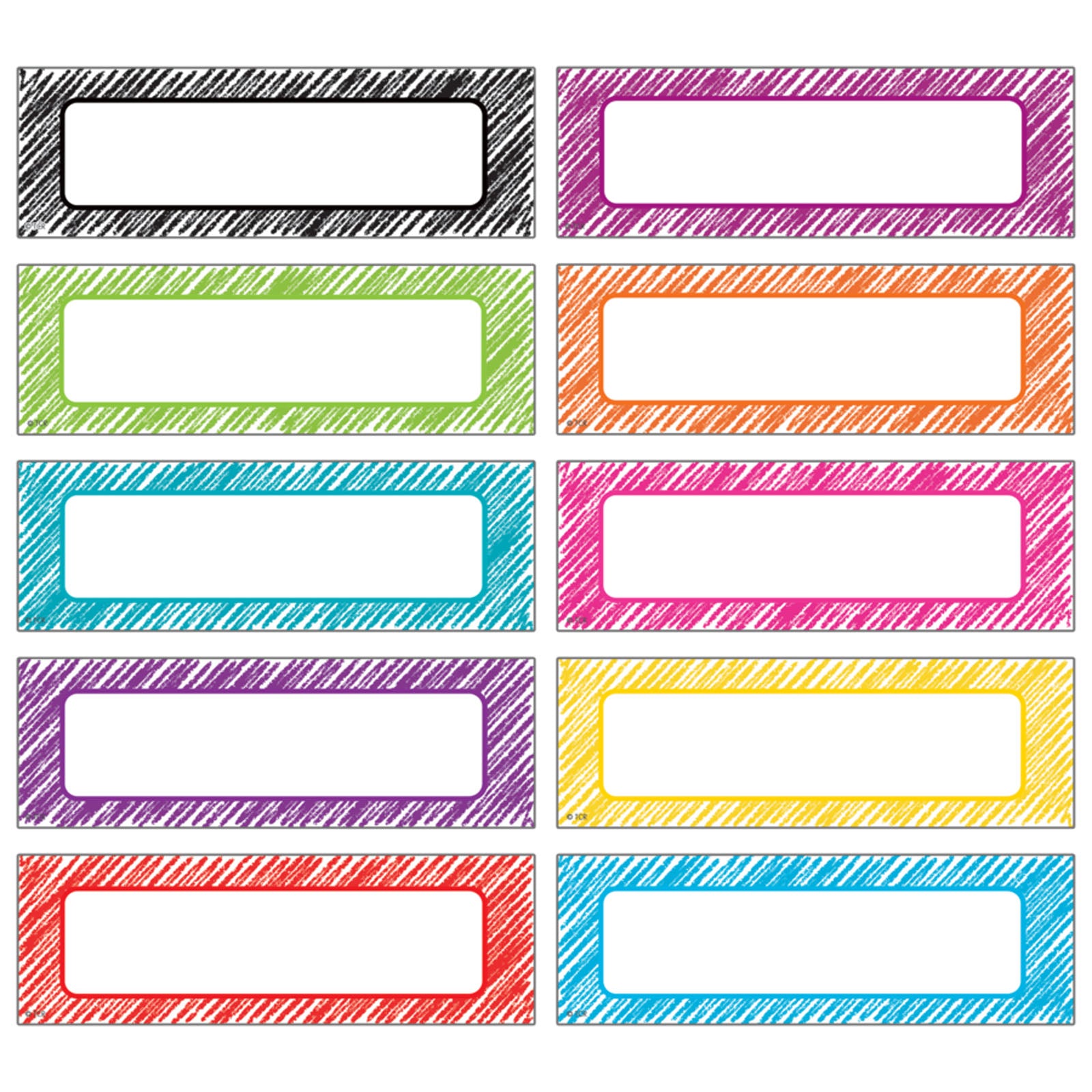 Scribble Labels Magnetic Accents, 20 Per Pack, 3 Packs