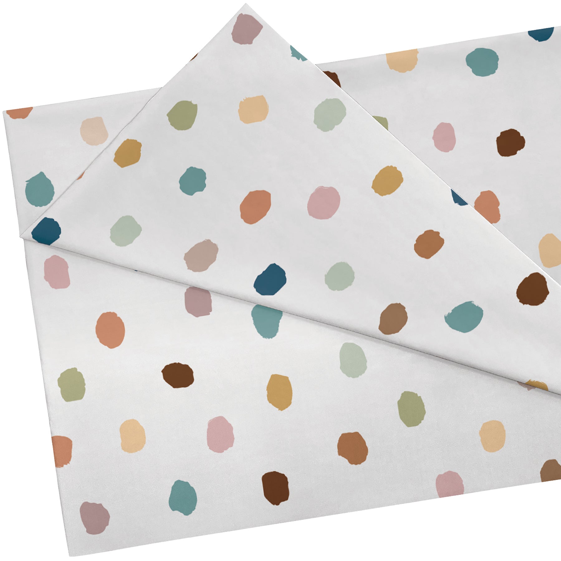 Everyone is Welcome Painted Dots Creative Class Fabric, 48 Inch x 3 Yards