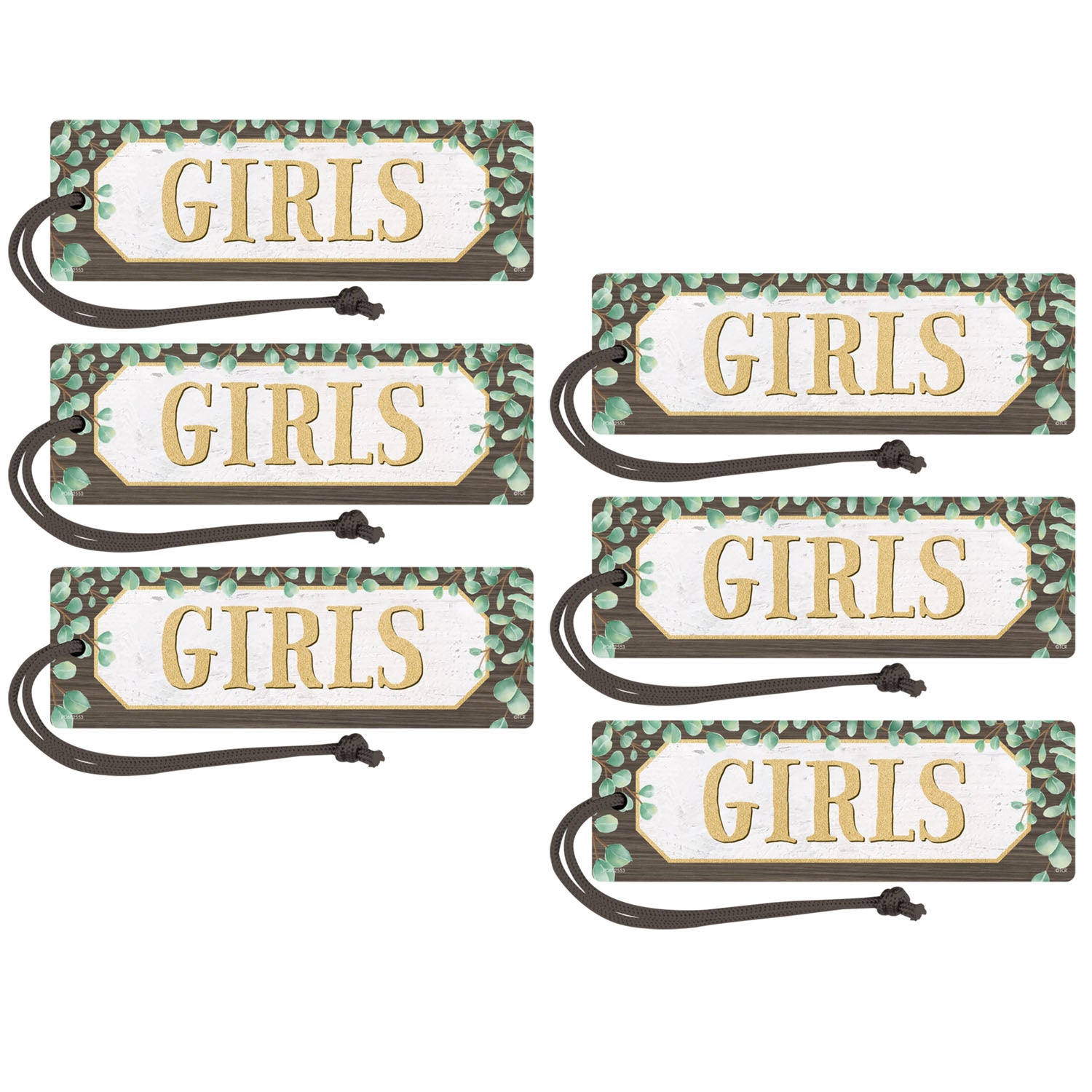 Eucalyptus Magnetic Girls Pass, Pack of 6