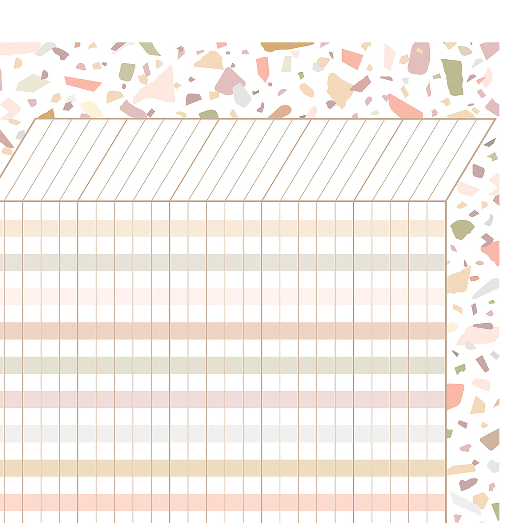 Terrazzo Tones Incentive Chart, 17" x 22", Pack of 6