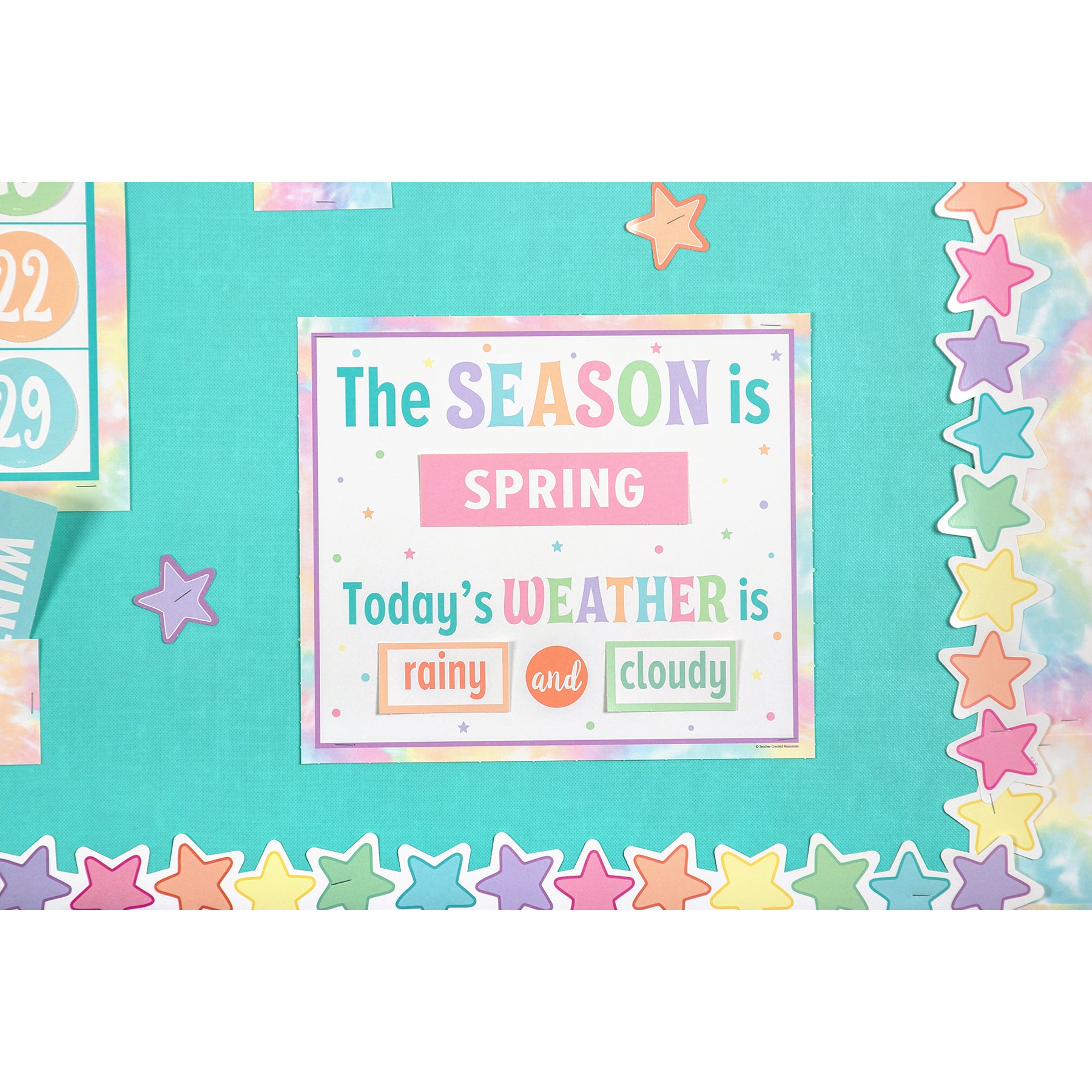 Pastel Pop Calendar Bulletin Board Set