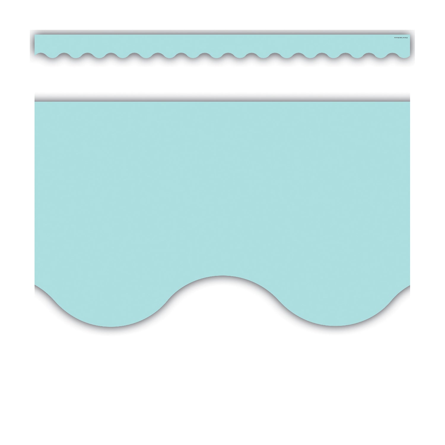 Pastel Blue Scalloped Border Trim, 35 Feet Per Pack, 6 Packs