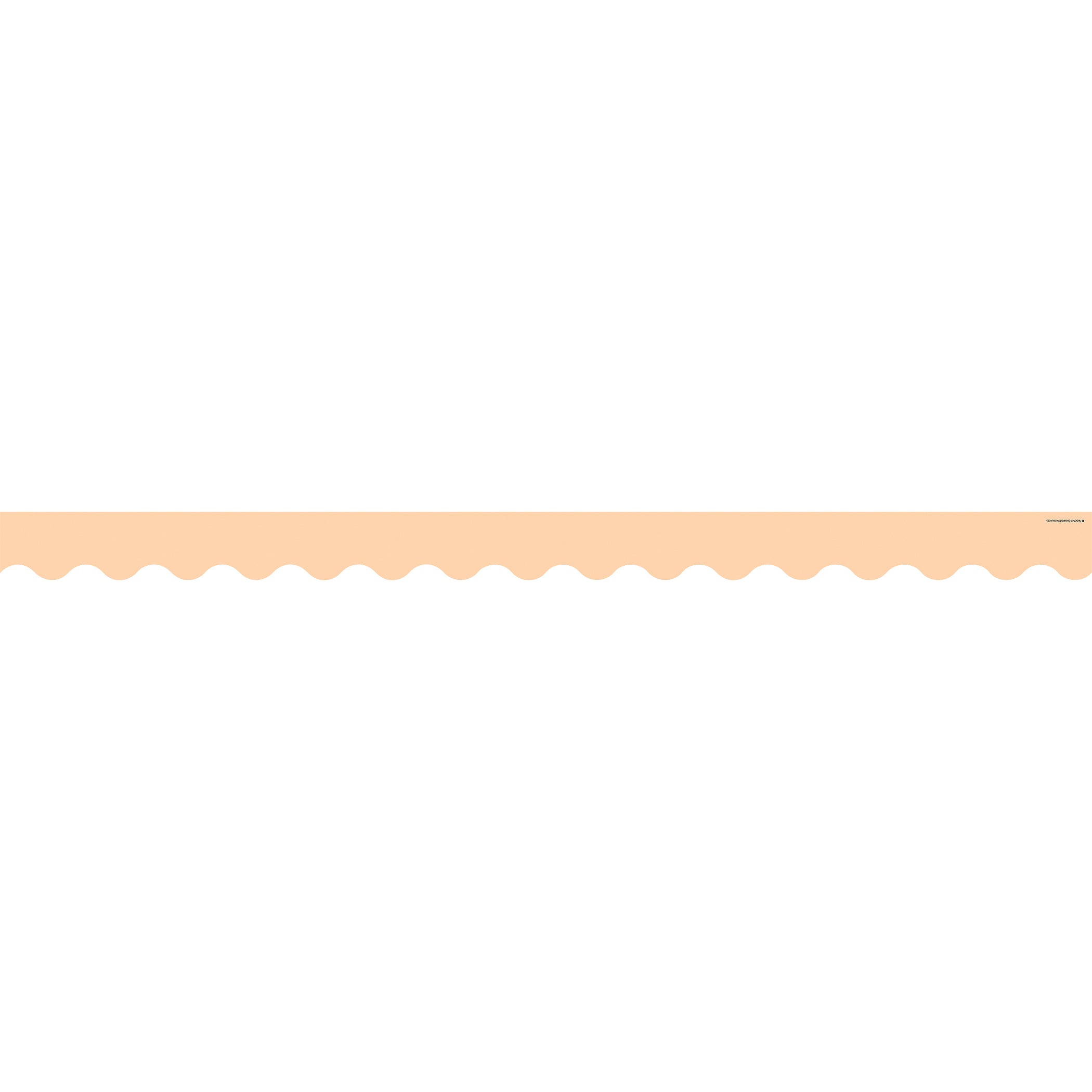 Peach Scalloped Border Trim, 35 Feet Per Pack, 6 Packs