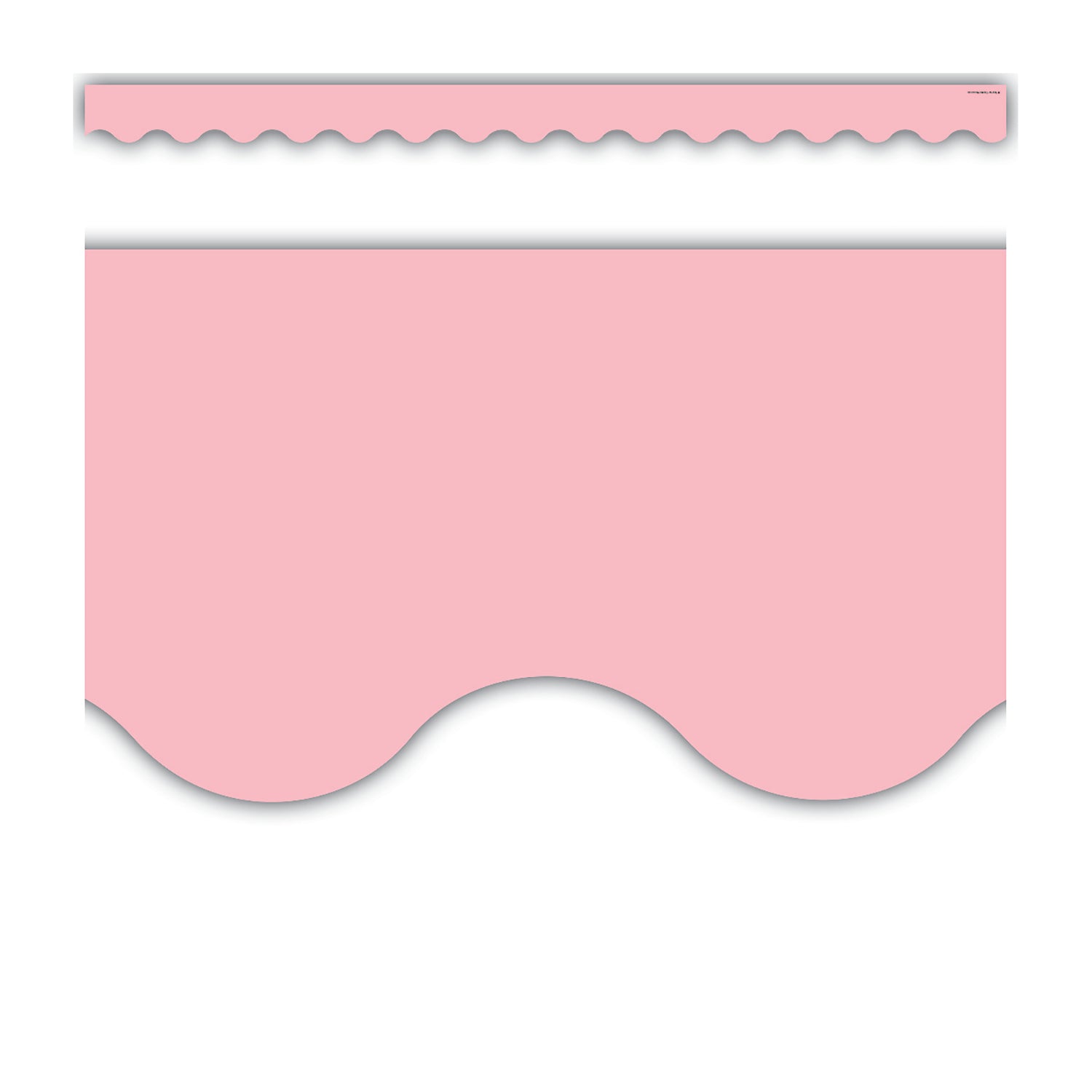 Pastel Pink Scalloped Border Trim, 35 Feet Per Pack, 6 Packs