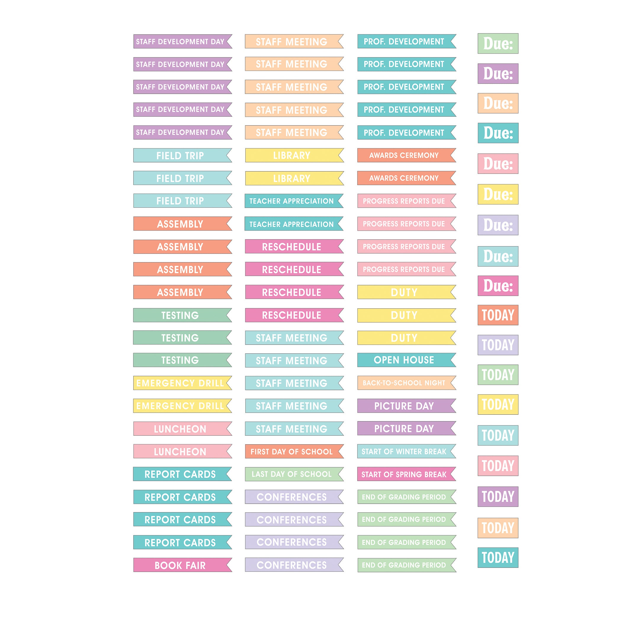 Pastel Pop Lesson Planner