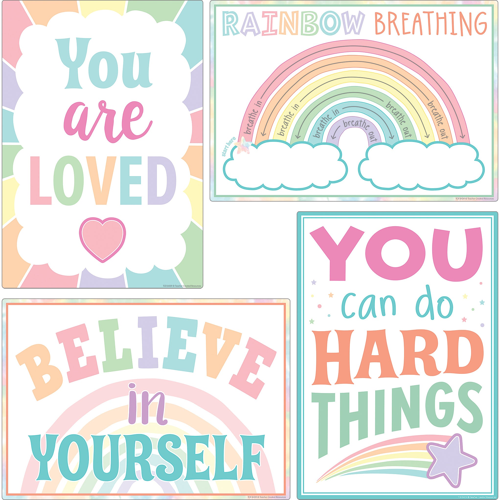 Pastel Pop Calming Strategies Small Poster 12-Pack