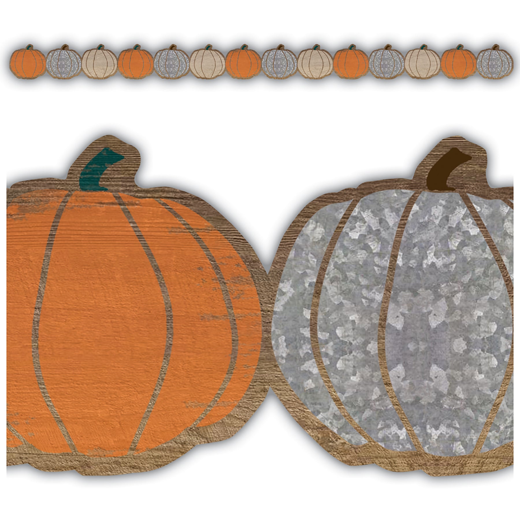 Home Sweet Classroom Pumpkins Die-Cut Border Trim, 35 Feet Per Pack, 6 Packs