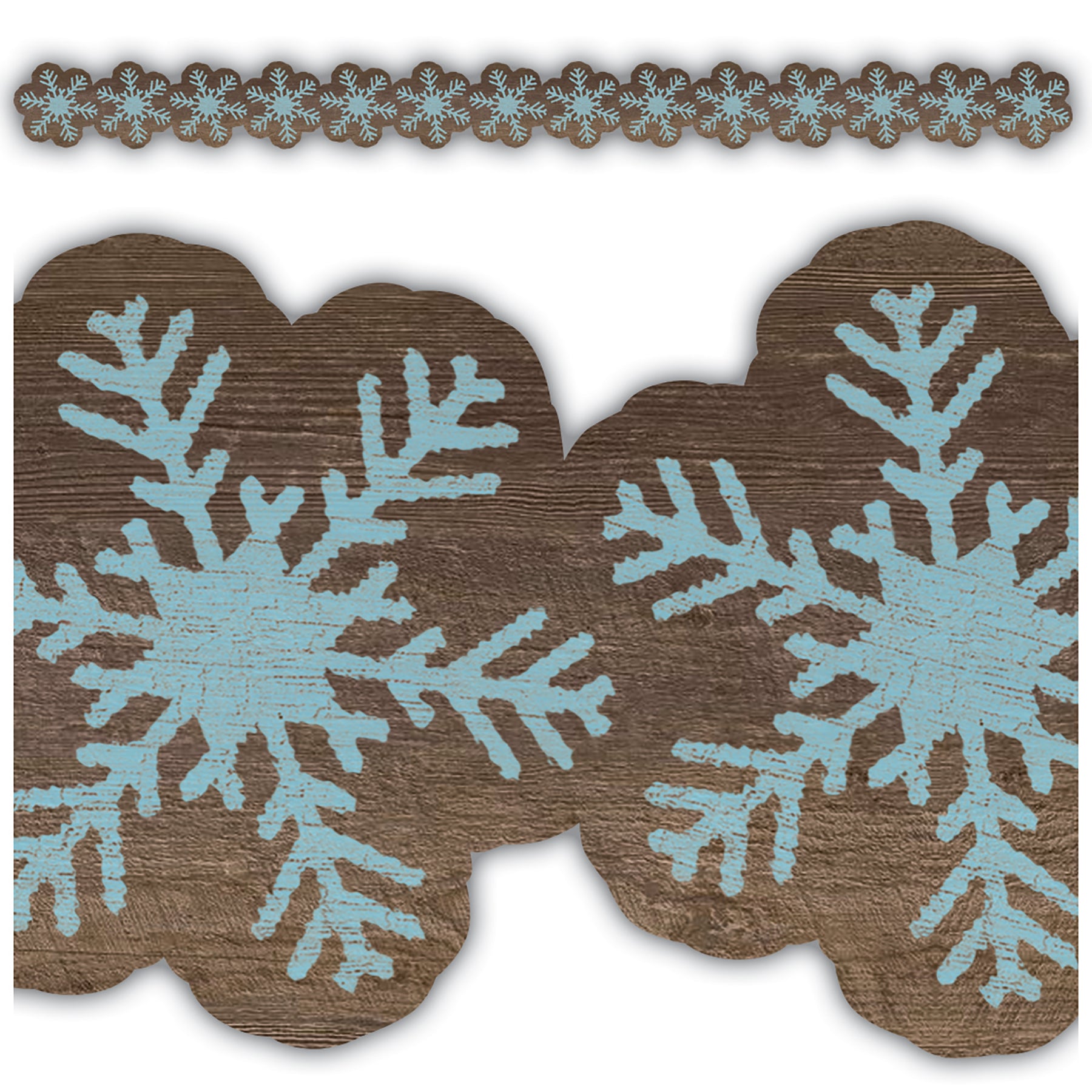 Home Sweet Classroom Snowflakes Die-Cut Border Trim, 35 Feet Per Pack, 6 Packs