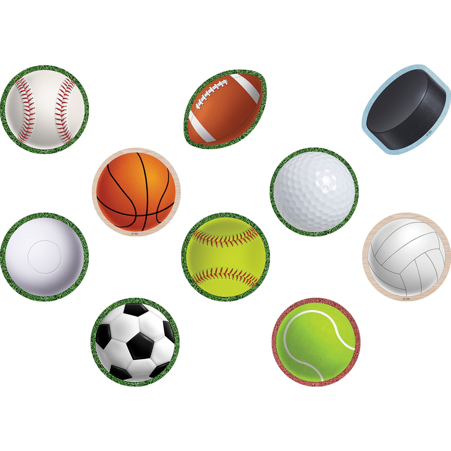 Sports Mini Accents, 36 Per Pack, 6 Packs