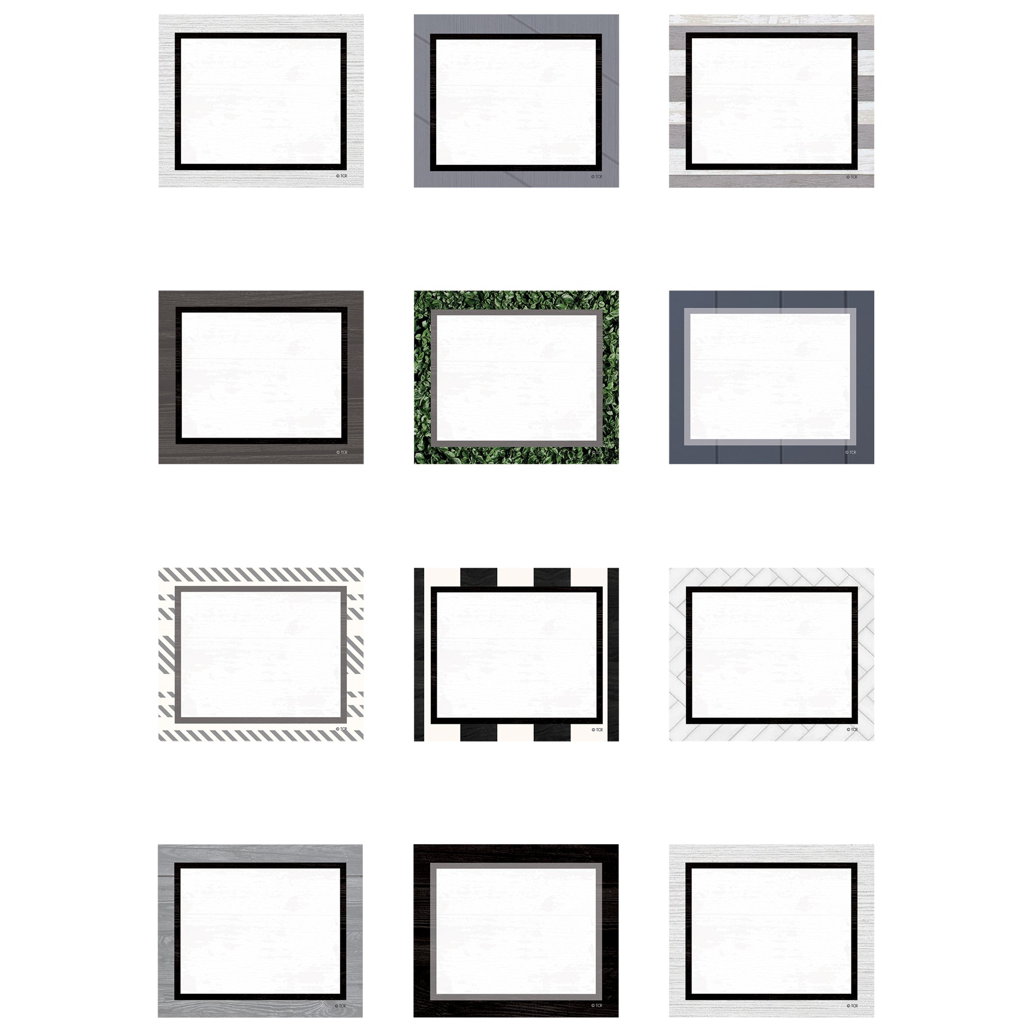 Modern Farmhouse Blank Cards Mini Accents, 36 Per Pack, 6 Packs