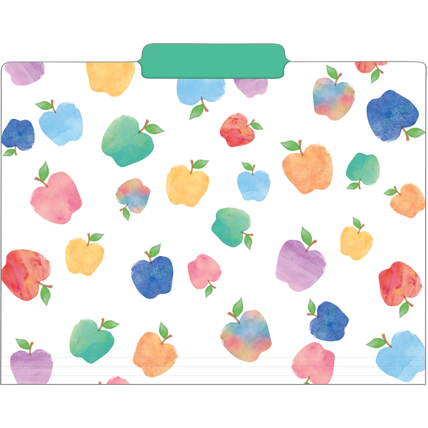 Watercolor File Folders, 12 Per Pack, 2 Packs