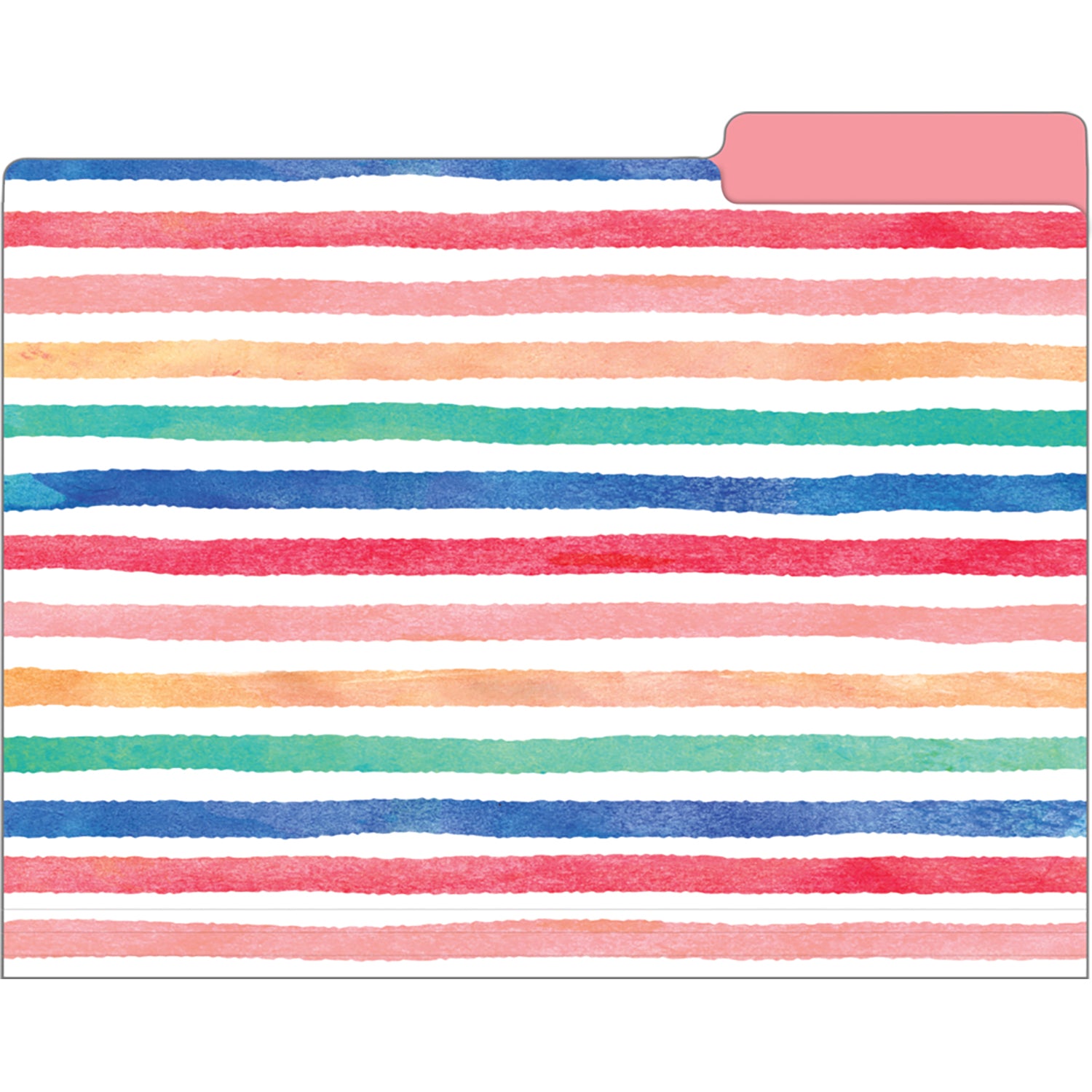 Watercolor File Folders, 12 Per Pack, 2 Packs