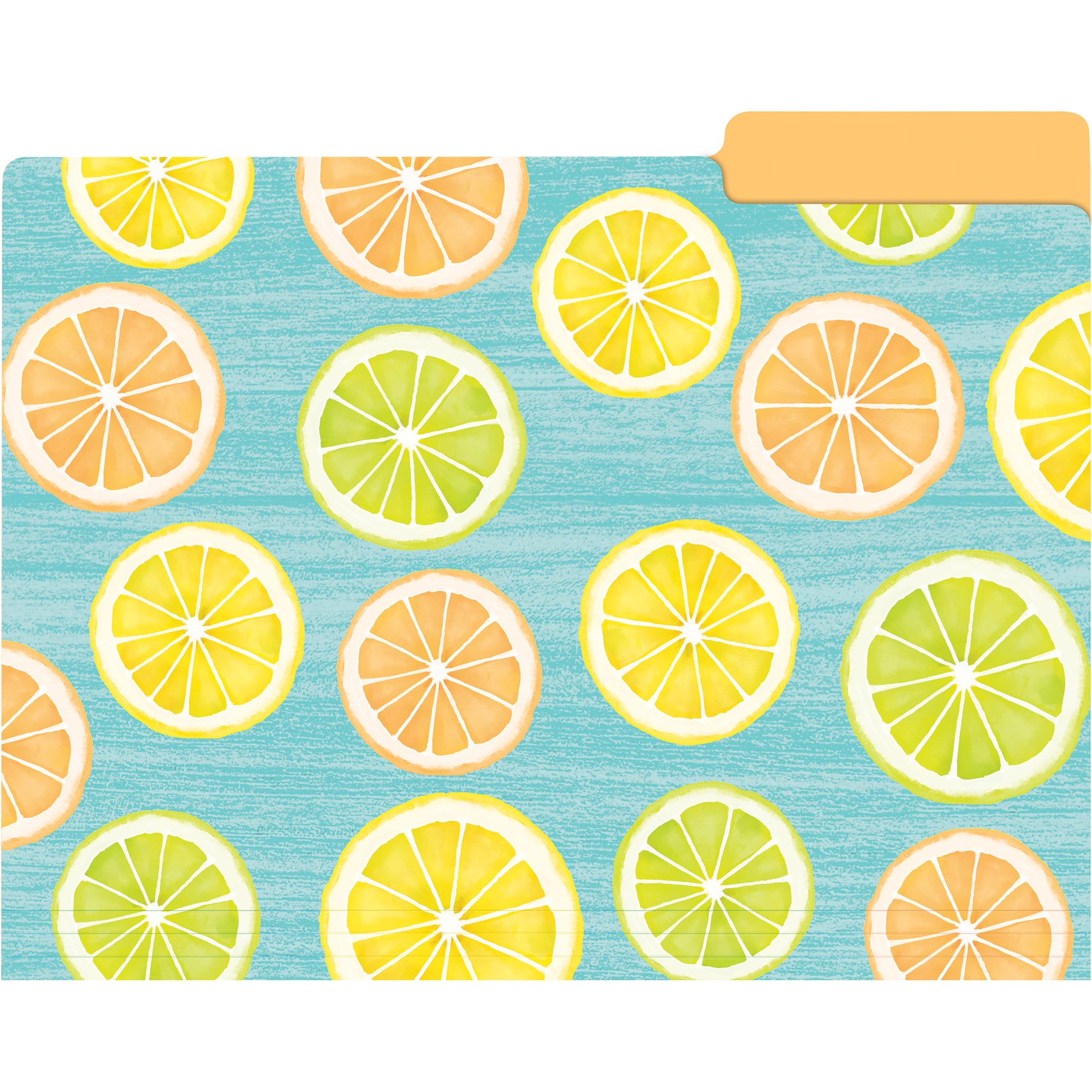 Lemon Zest Letter-Sized File Folders, 12 Per Pack, 2 Packs