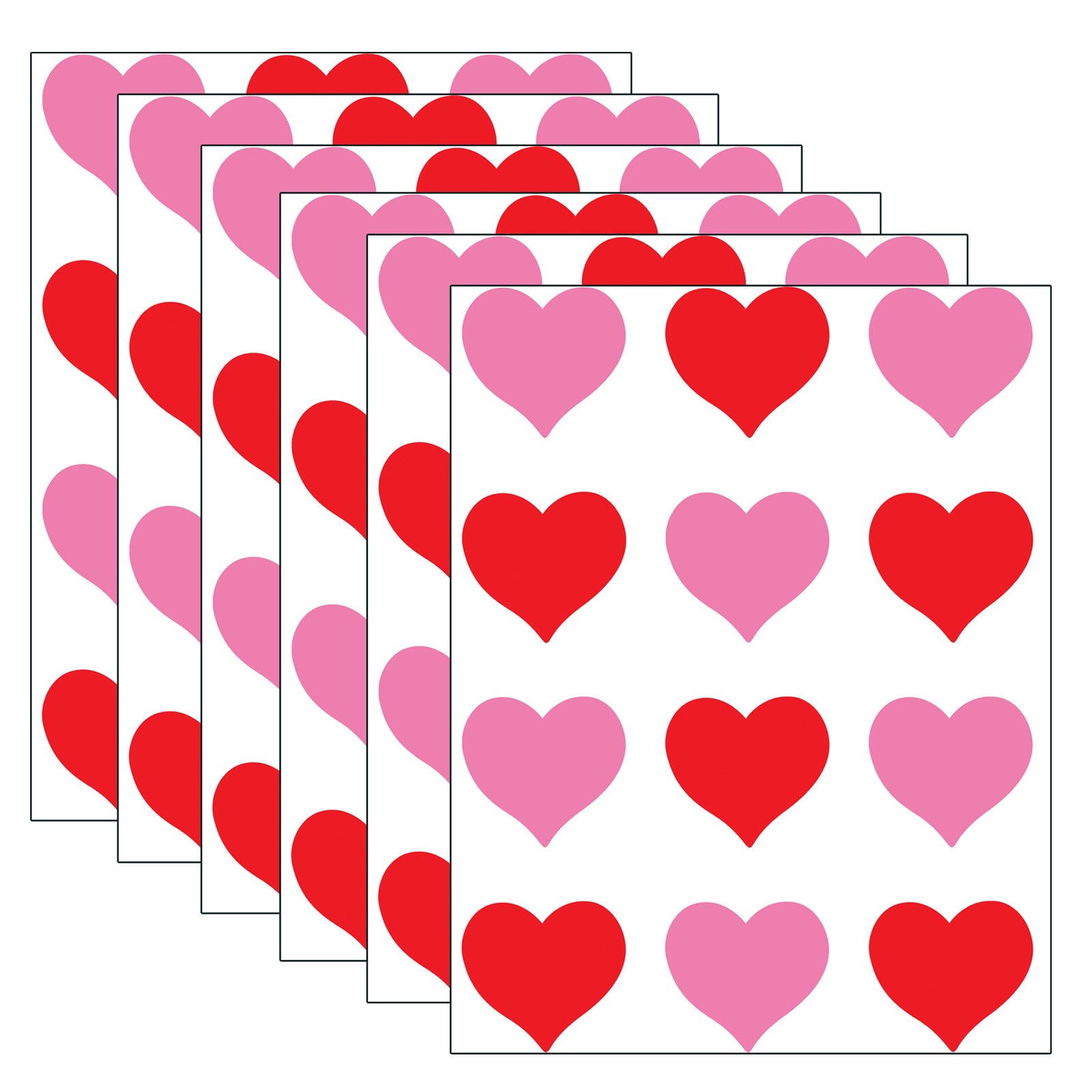 Hearts Mini Accents, 36 Per Pack, 6 Packs