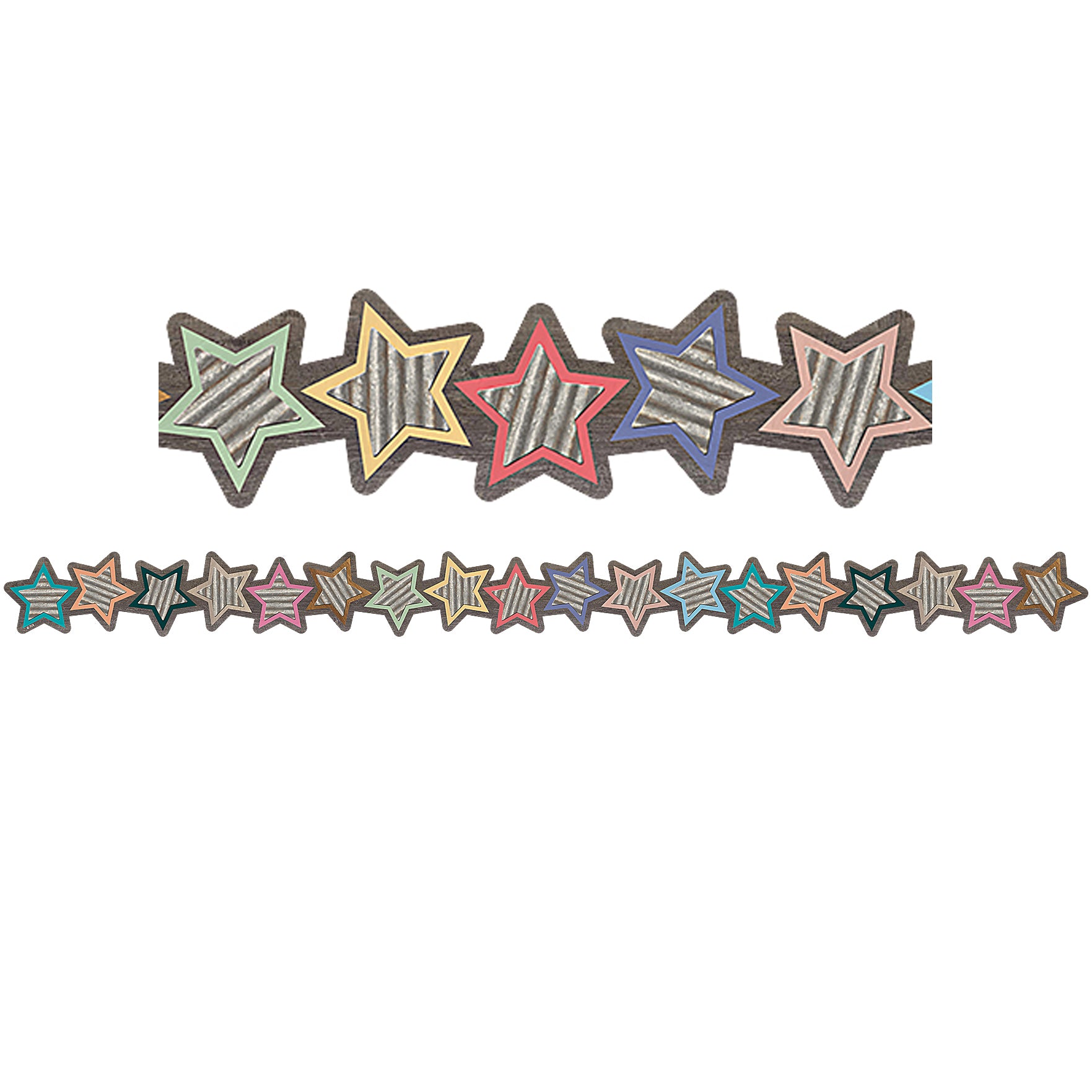 Home Sweet Classroom Stars Die-Cut Border Trim, 35 Feet Per Pack, 6 Packs