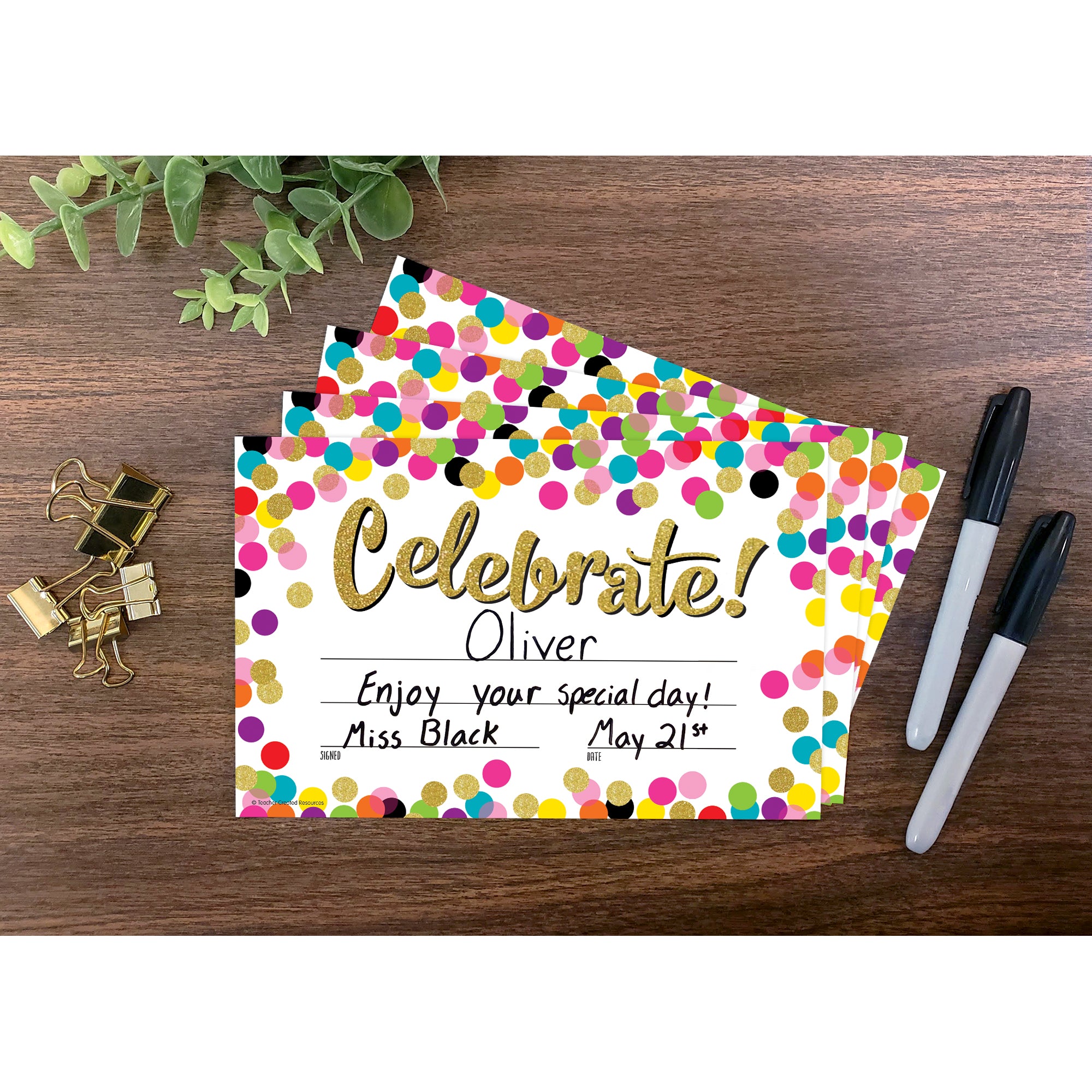 Confetti Celebrate! Awards, 25 Per Pack, 6 Packs