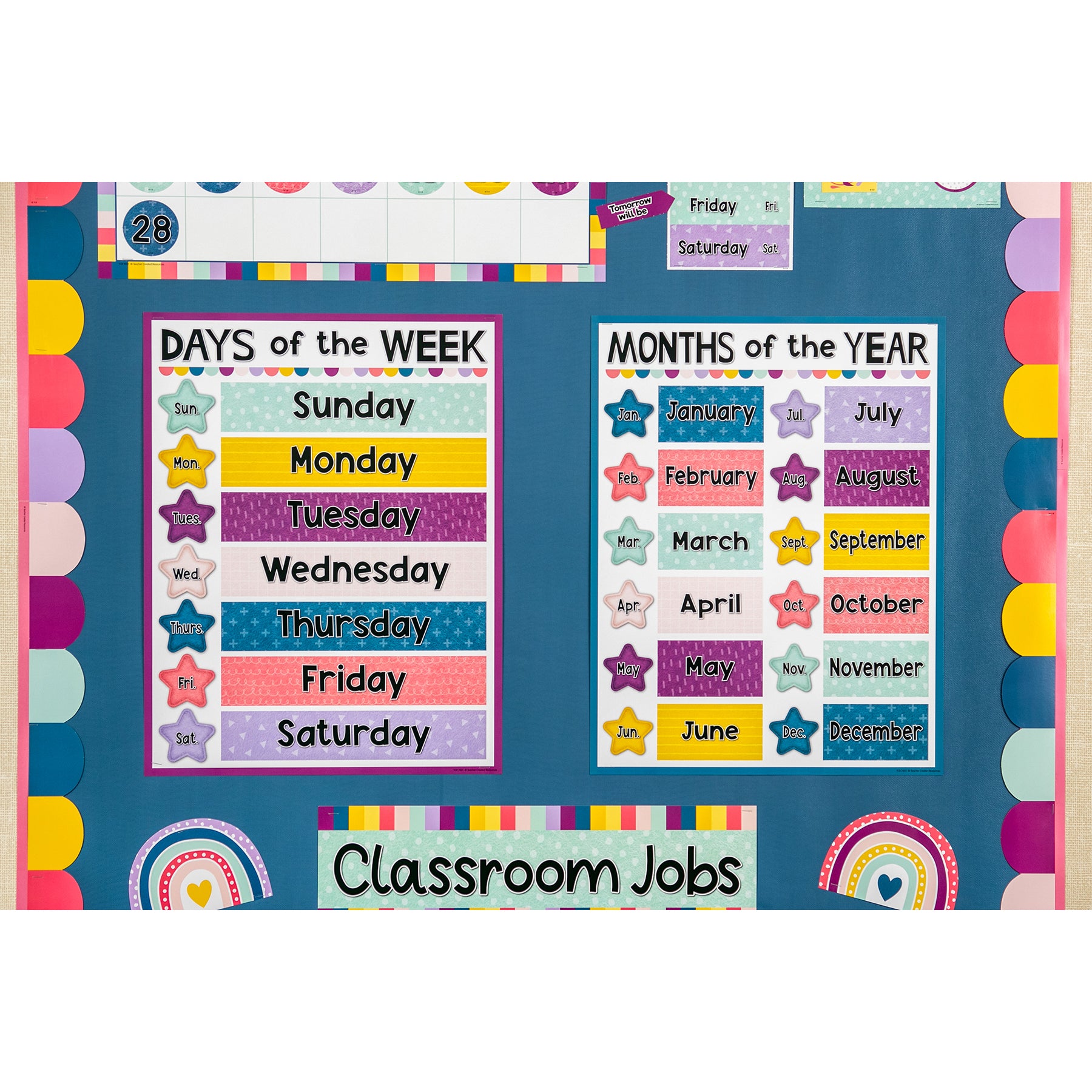 Oh Happy Day Calendar Bulletin Board Set