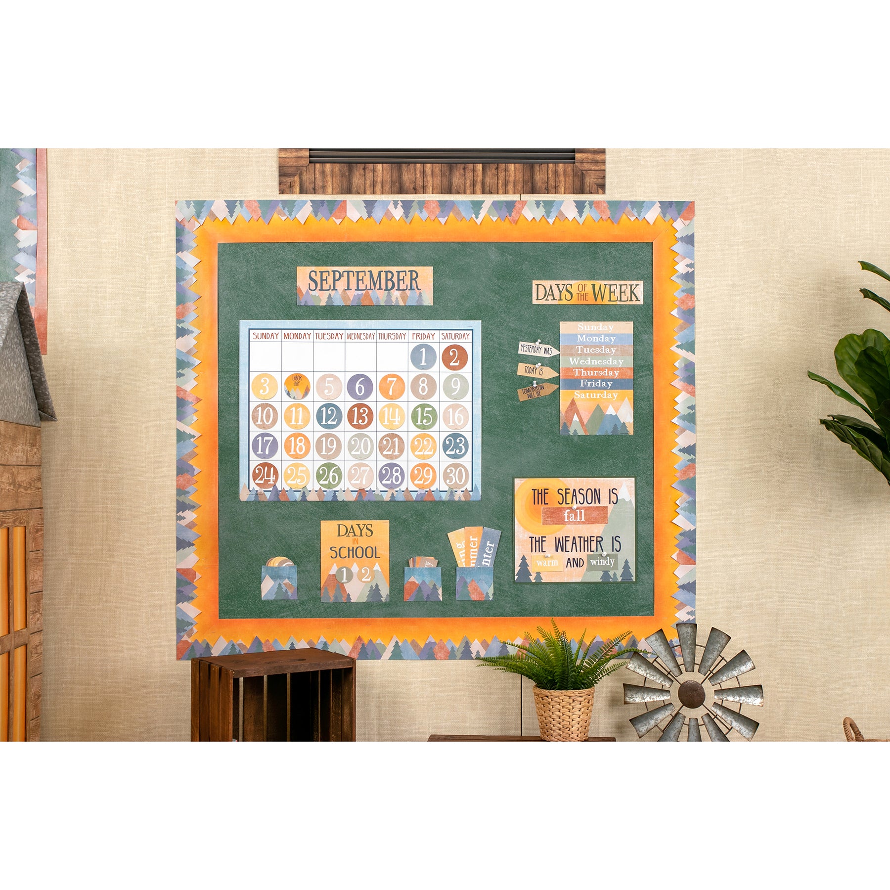 Moving Mountains Calendar Bulletin Board Set