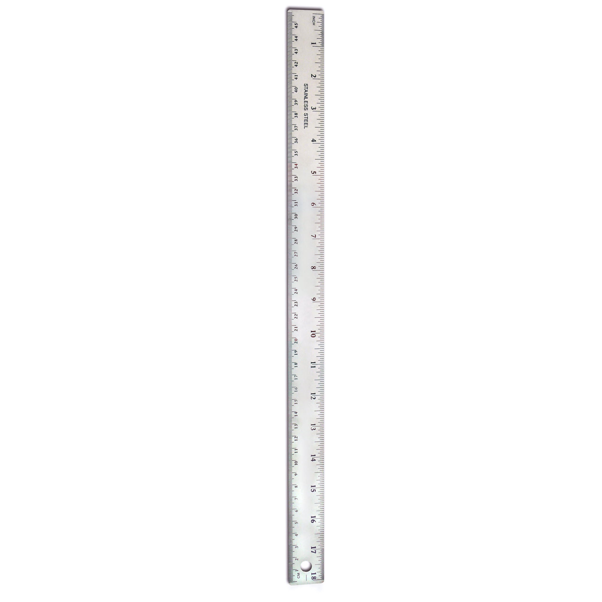 Stainless Steel Ruler, 18", Pack of 6