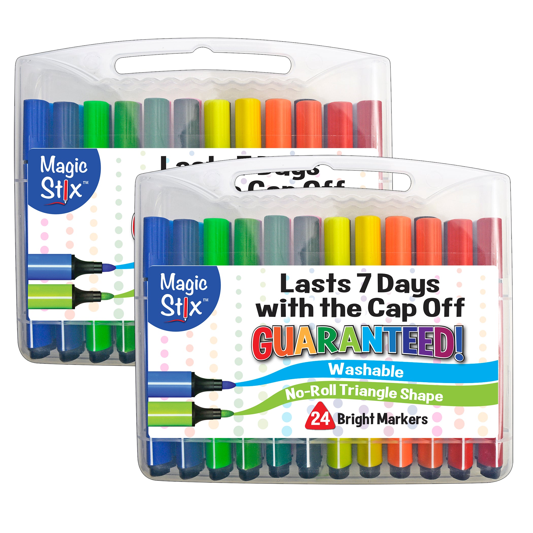 Triangular Markers, 24 Per Pack, 2 Packs