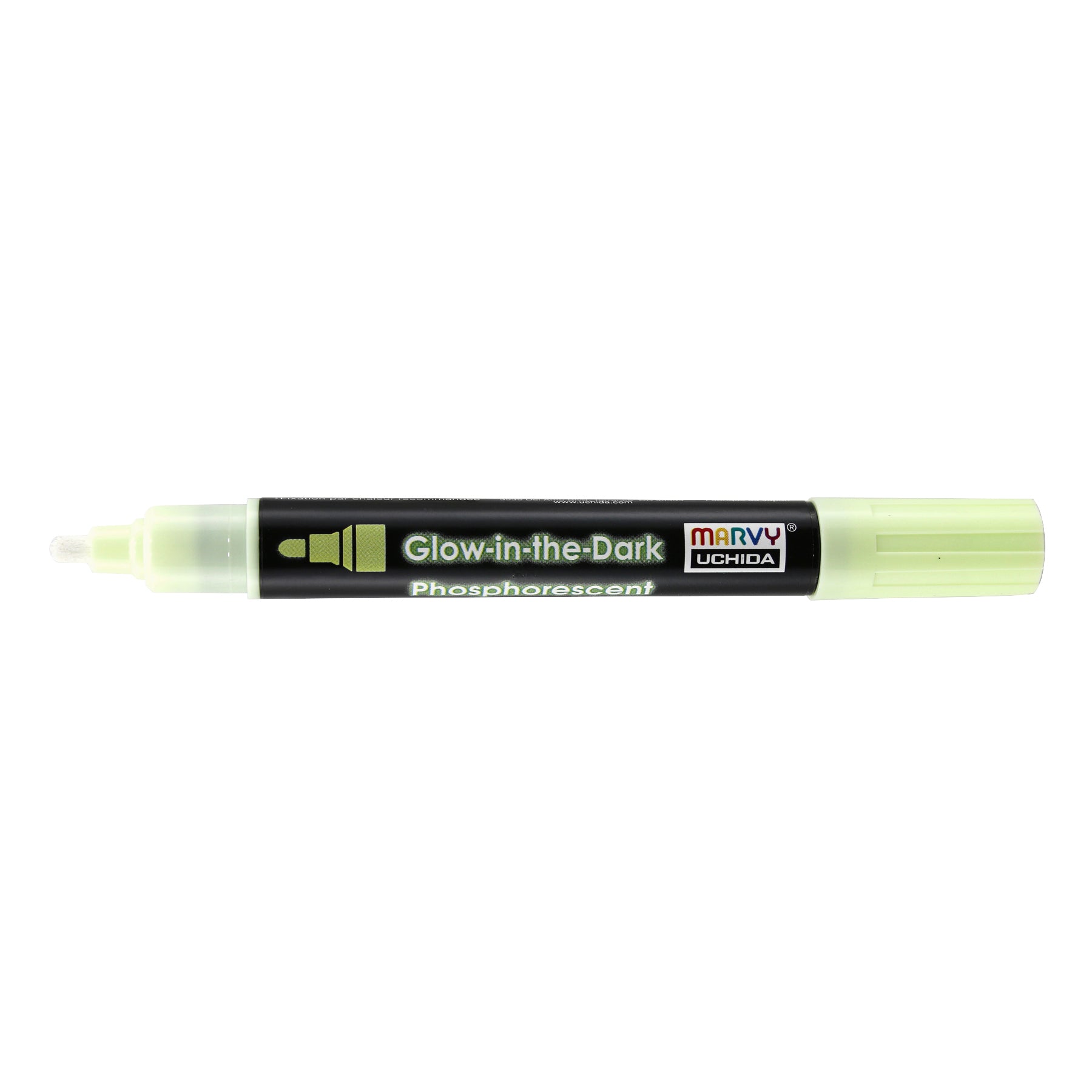 Glow In The Dark Green Fabric Marker, Pack of 6