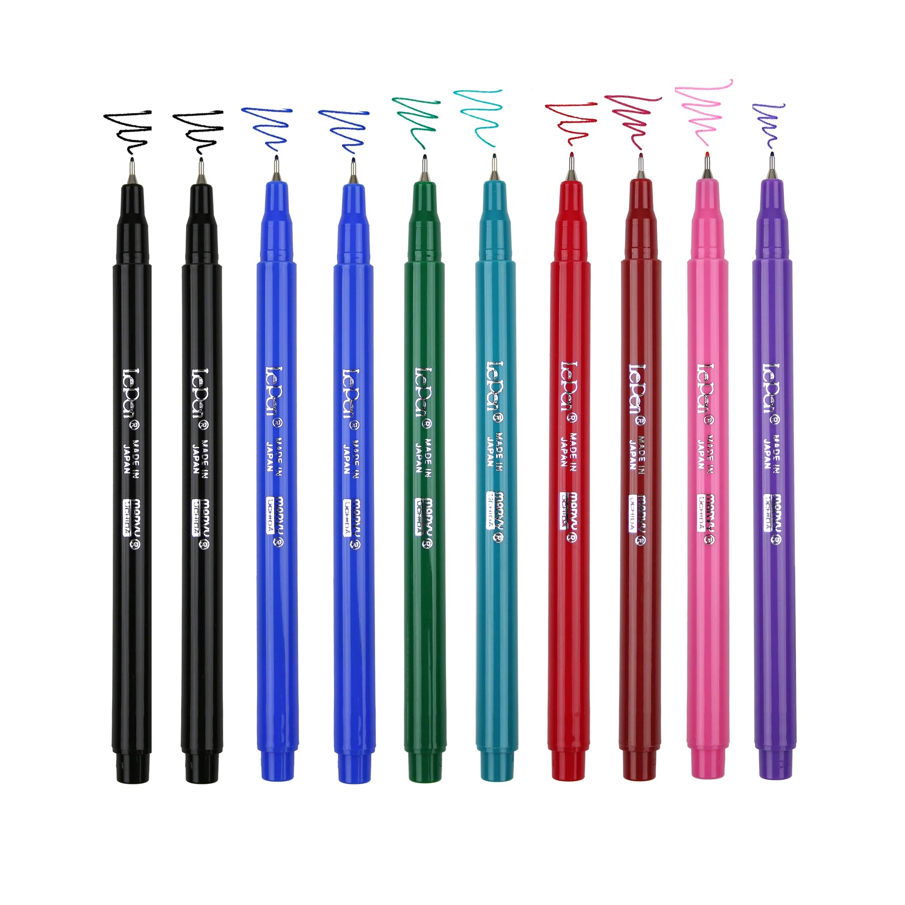 LePen® Micro-Fine Point Pen, Basic, 10 Colors