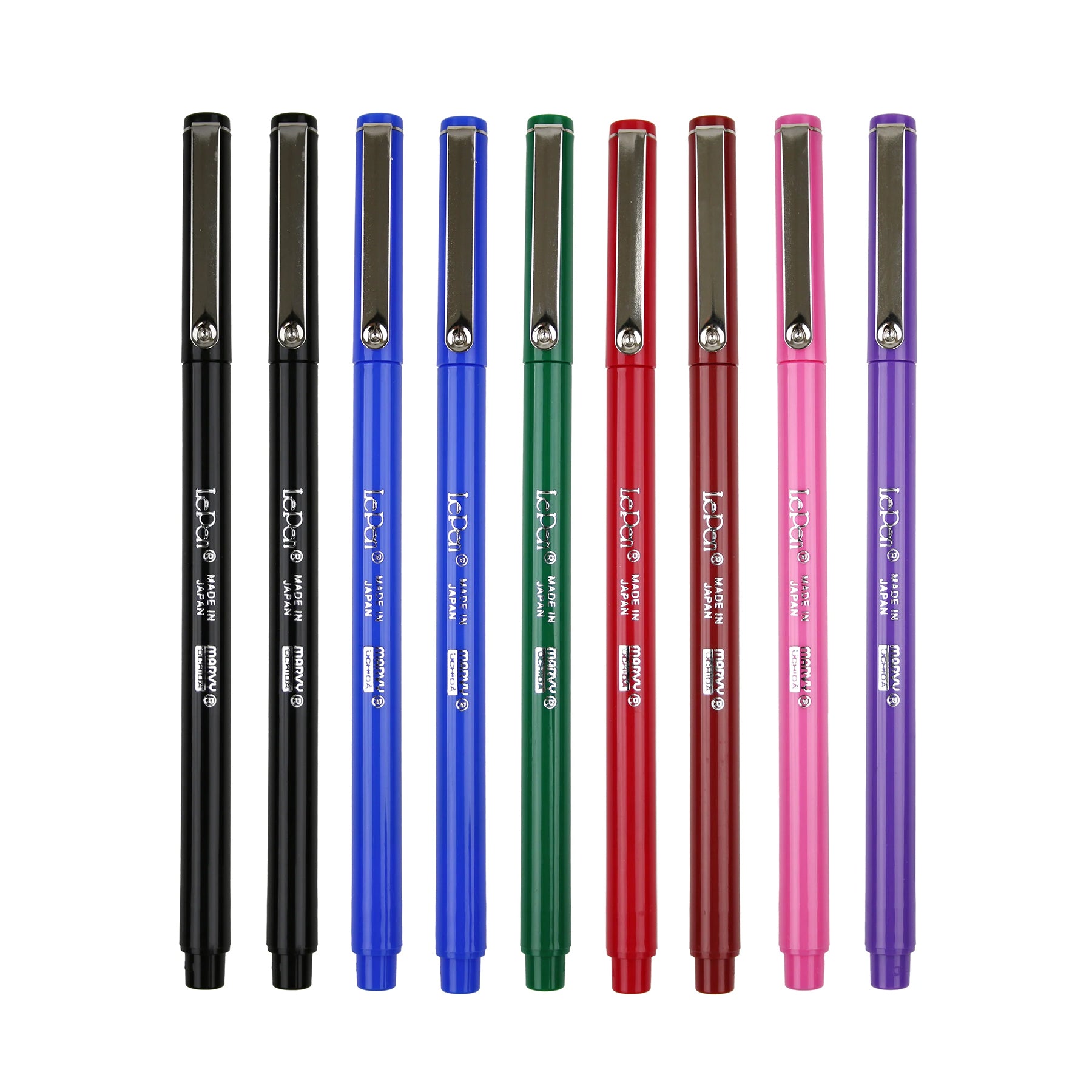 LePen® Micro-Fine Point Pen, Basic, 10 Colors