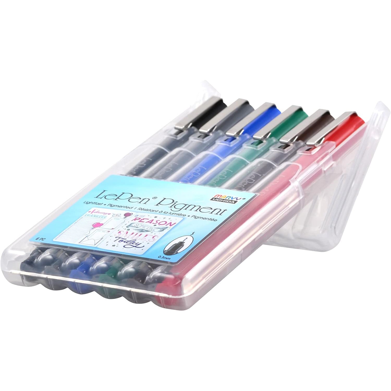 LePen® Pigment Pens, Primary Colors, Pack of 6