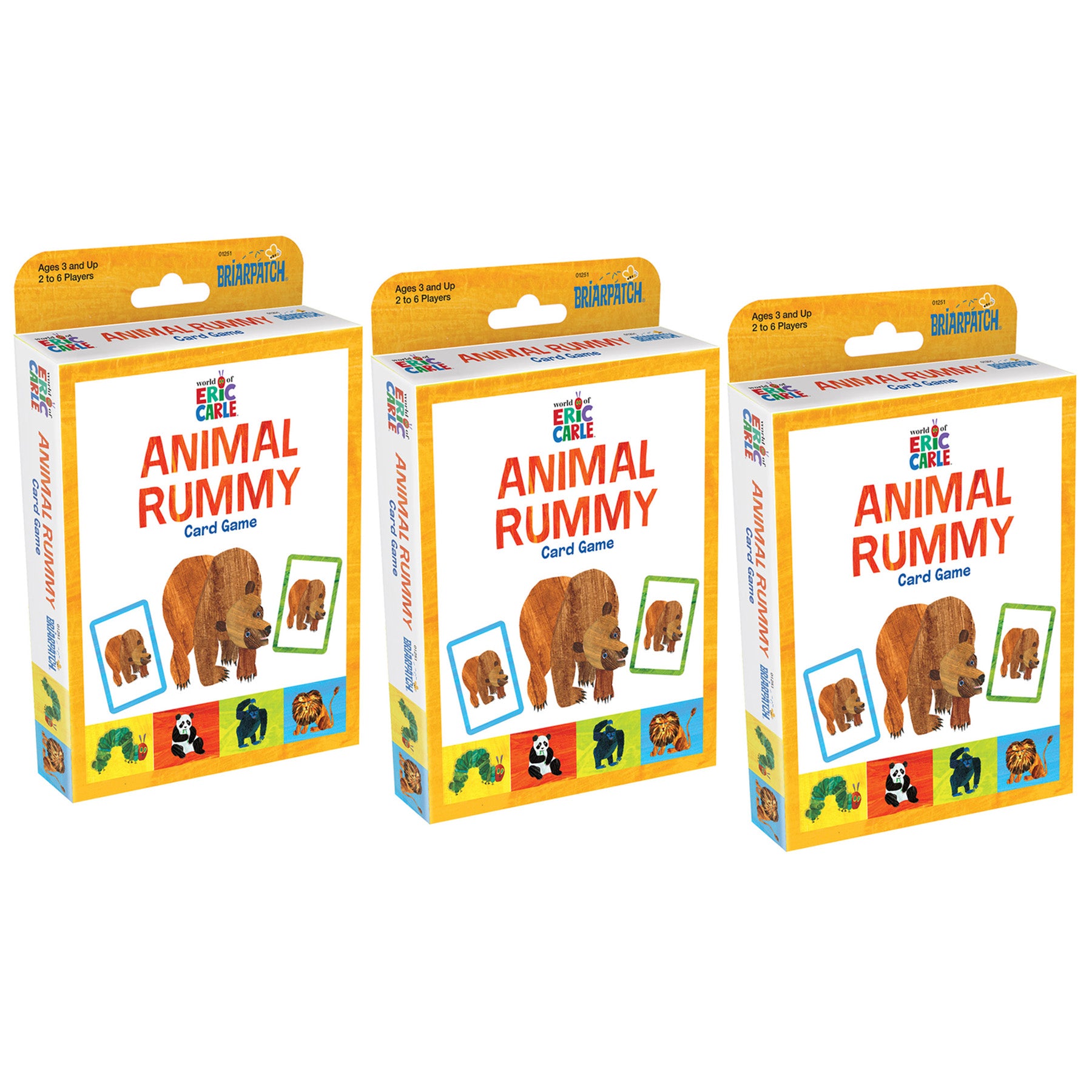 The World of Eric Carle™ Animal Rummy Card Game, Pack of 3