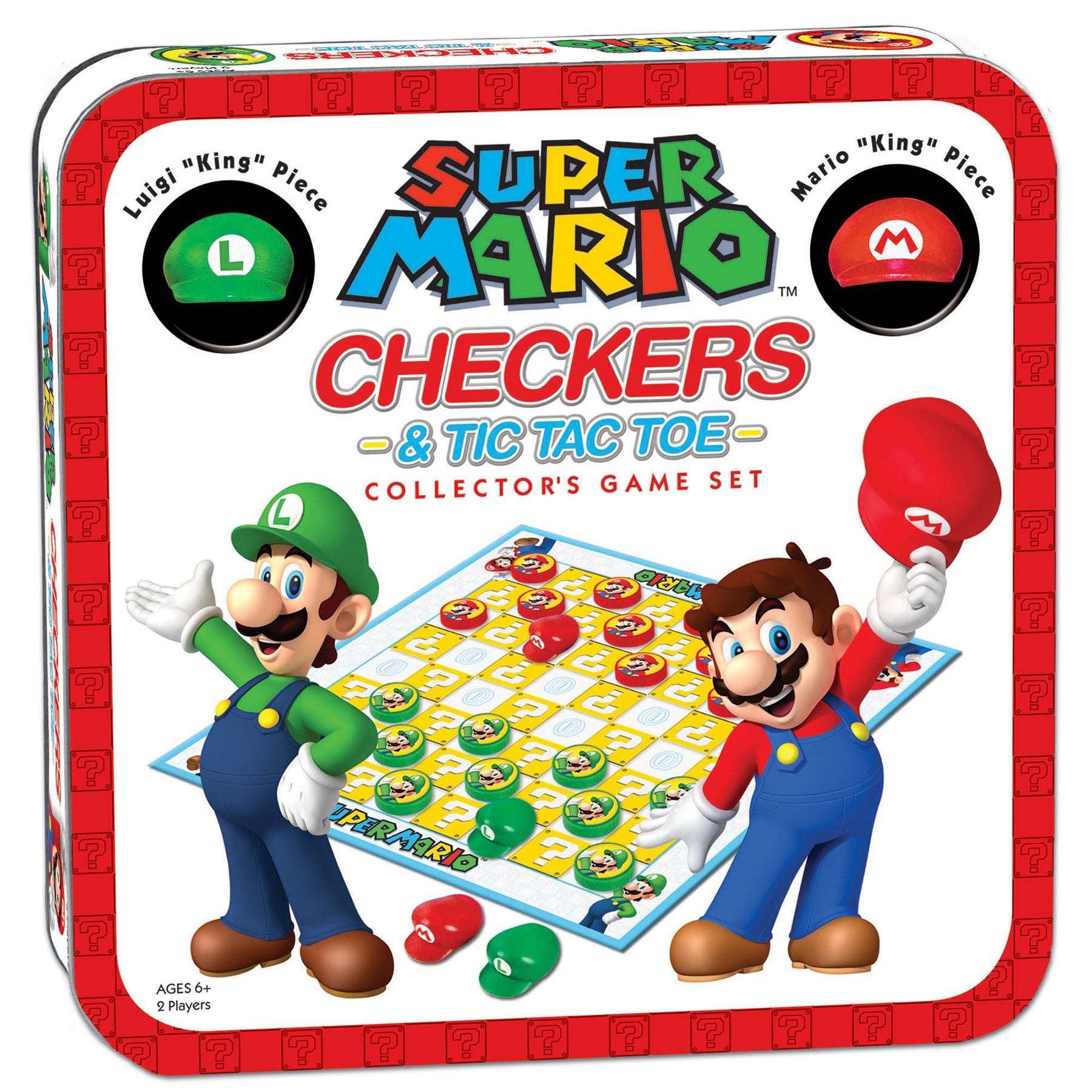 Super Mario™ Checkers & Tic Tac Toe Collector's Game Set