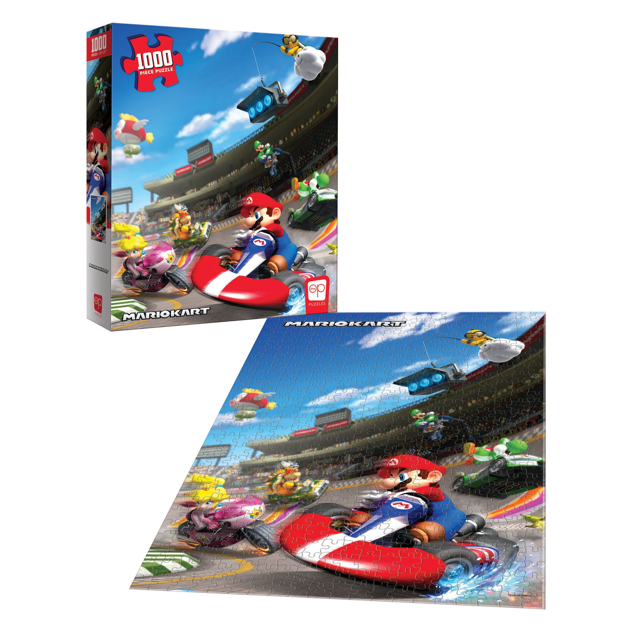 Super Mario Mario Kart Puzzle, 19" x 27", 1000 Pieces