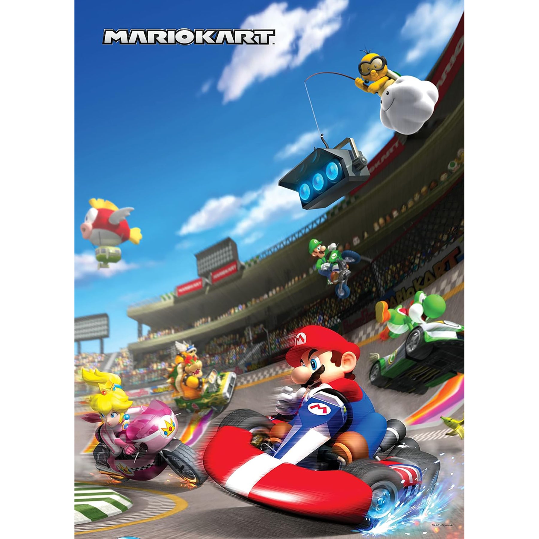 Super Mario Mario Kart Puzzle, 19" x 27", 1000 Pieces