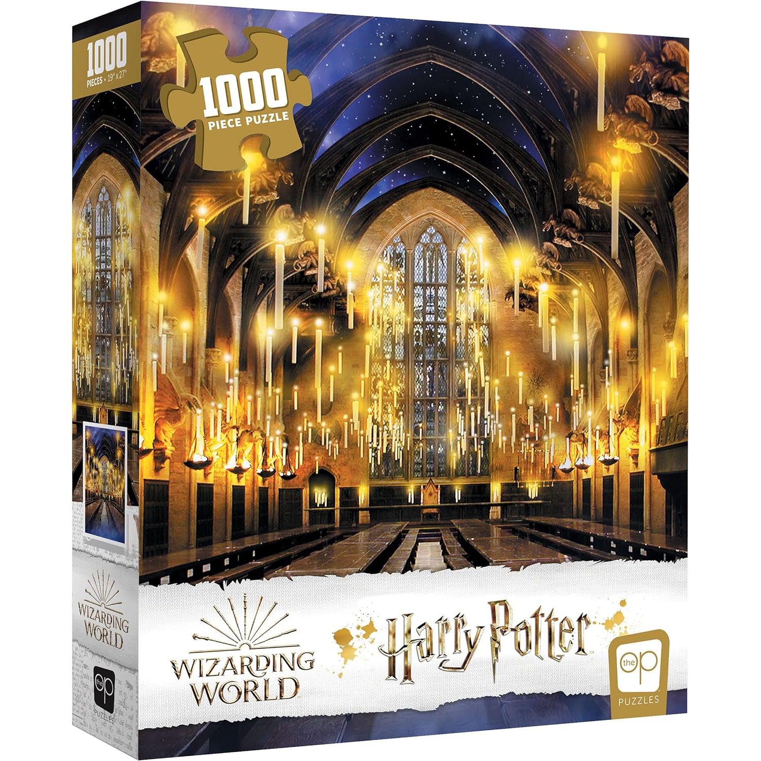 Harry Potter Great Hall Puzzle, 19" x 27", 1000 Pieces