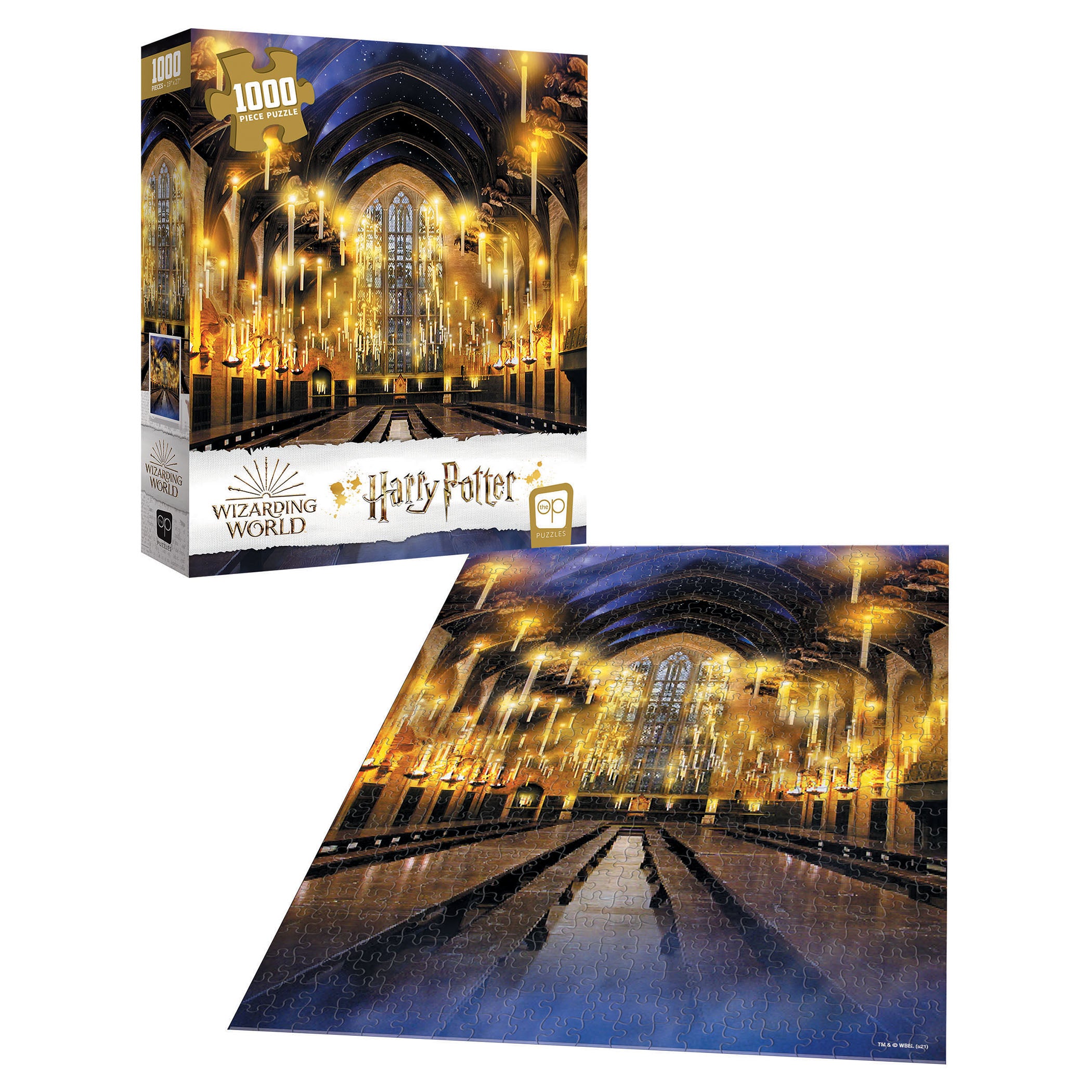 Harry Potter Great Hall Puzzle, 19" x 27", 1000 Pieces