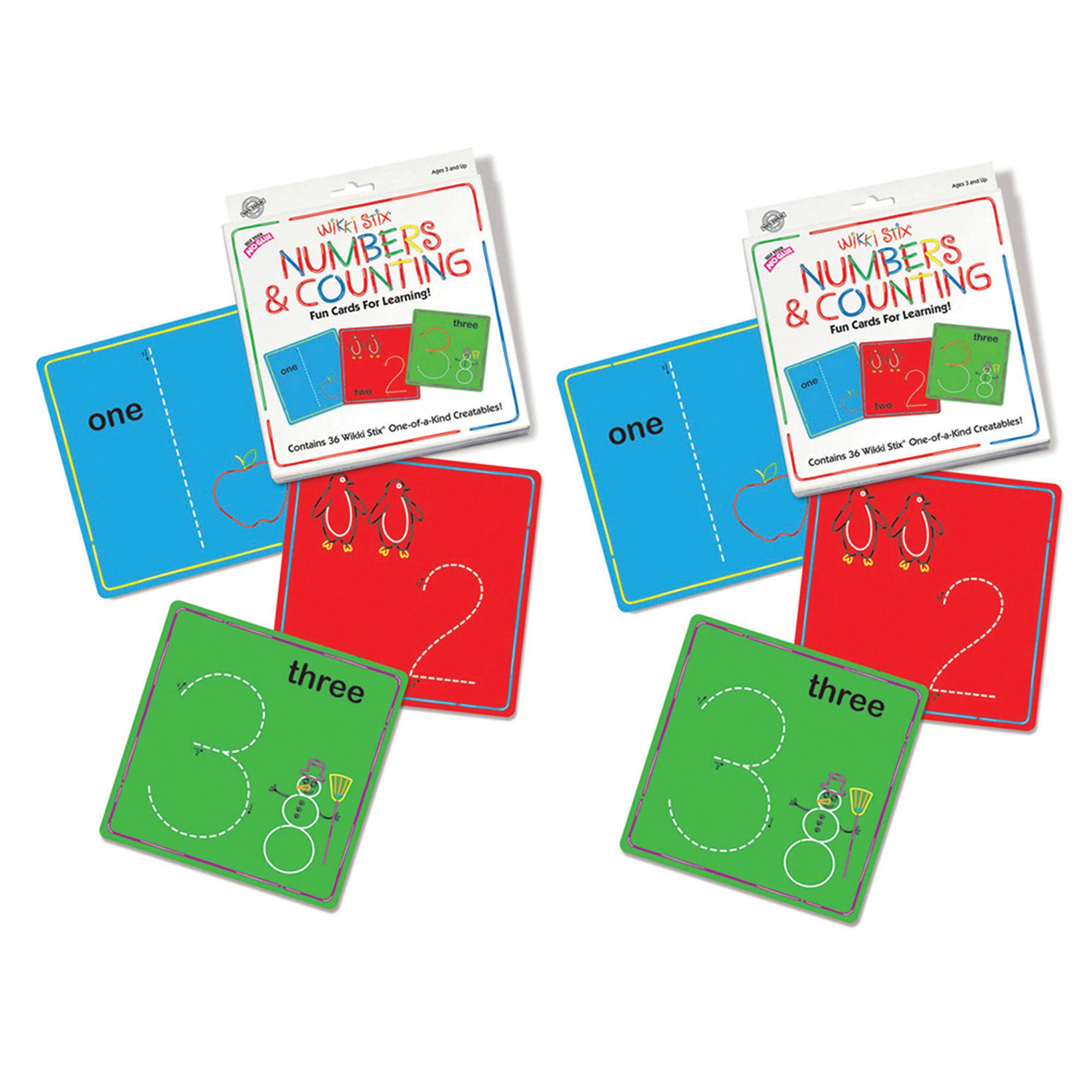 Numbers & Counting Cards Set, Pack of 2