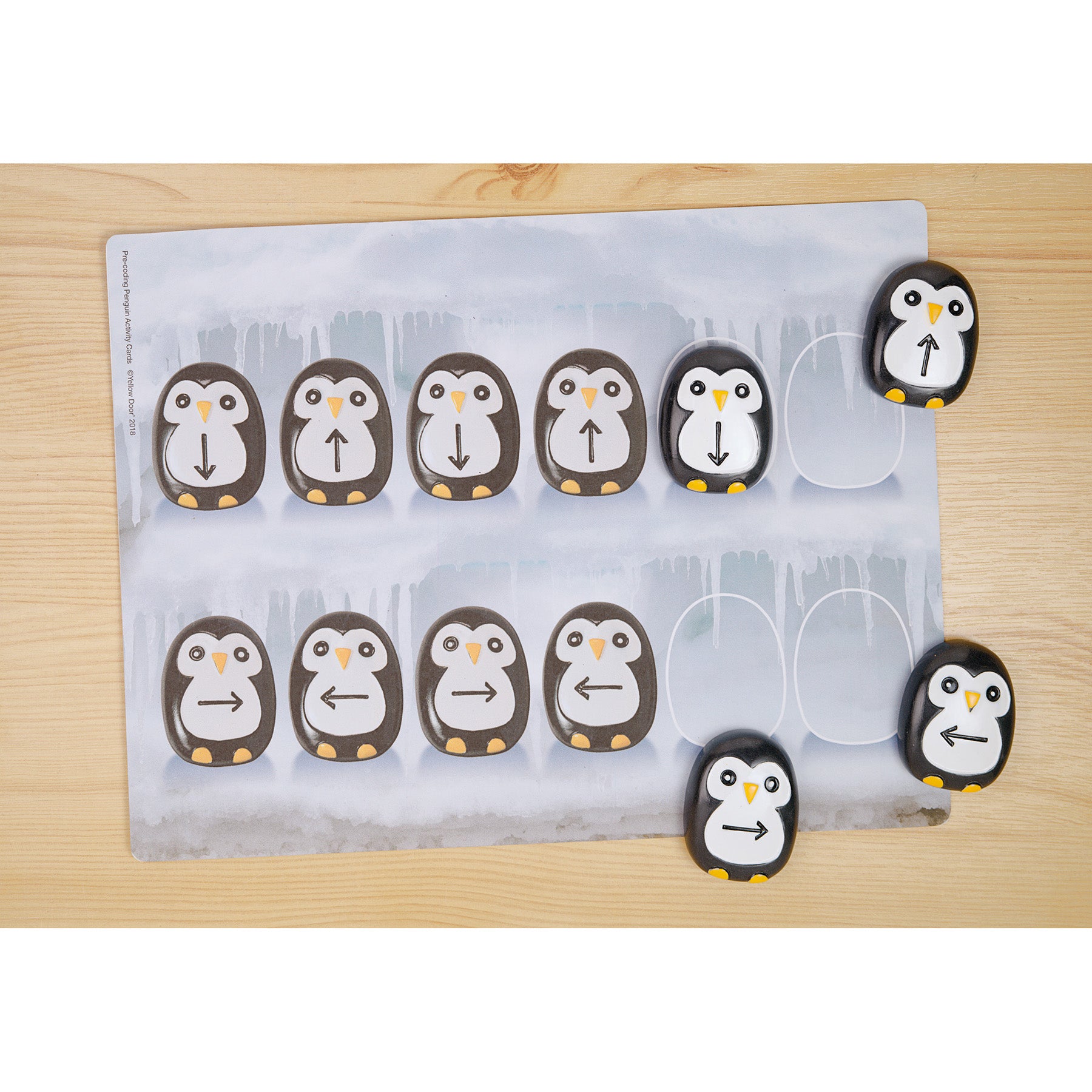 Pre-Coding Penguin Stones, Set of 18