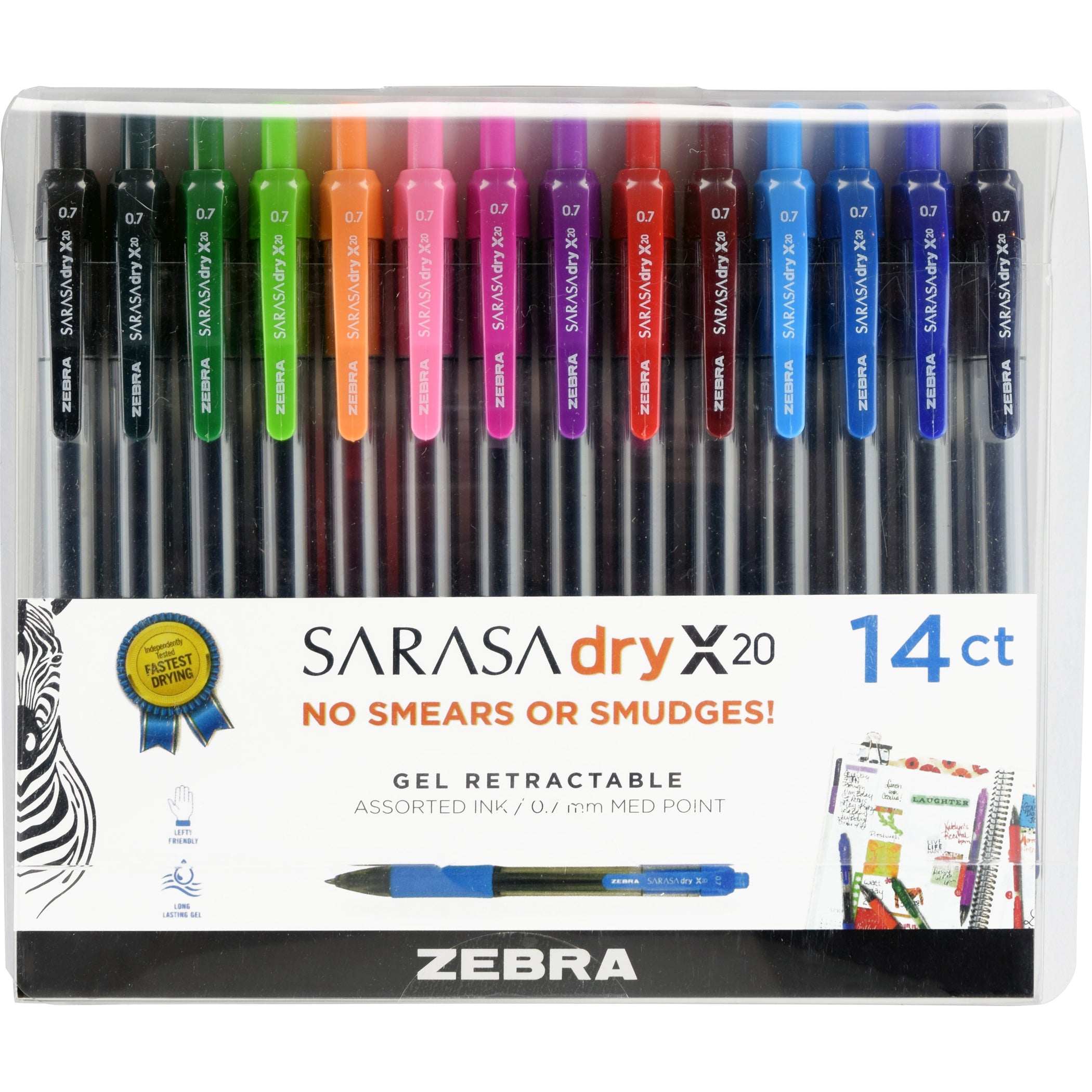 Sarasa® Gel Retractable Gel Pens, Assorted 14-Pack