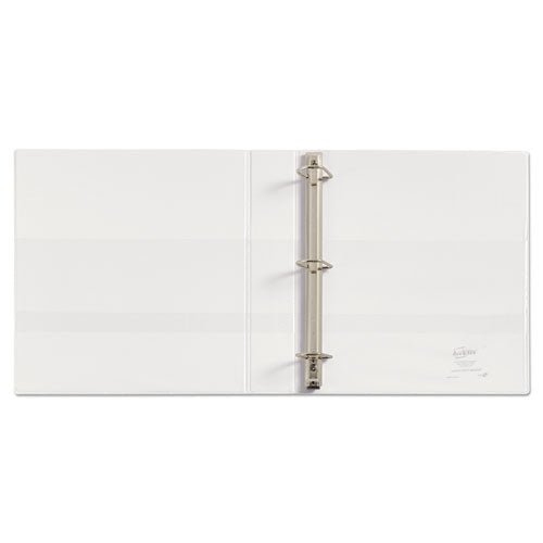 Heavy-duty Non Stick View Binder With Durahinge And Slant Rings, 3 Rings, 1.5" Capacity, 11 X 8.5, White, (5404)