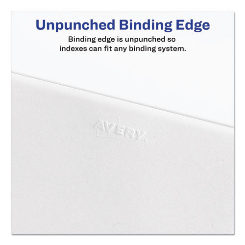 Preprinted Legal Exhibit Side Tab Index Dividers, Avery Style, 26-tab, 26 To 50, 11 X 8.5, White, 1 Set