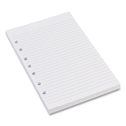 Mini Size Binder Filler Paper, 7-hole Side Punched, 5.5 X 8.5, College Rule, 100/pack