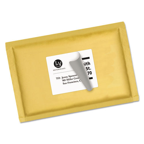 Shipping Labels W/ Trueblock Technology, Laser Printers, 3.33 X 4, White, 6/sheet, 100 Sheets/box