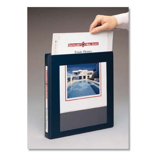 Framed View Heavy-duty Binders, 3 Rings, 1" Capacity, 11 X 8.5, Black