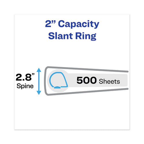 Heavy-duty View Binders, 3 Rings, 2" Capacity, 11 X 17, White