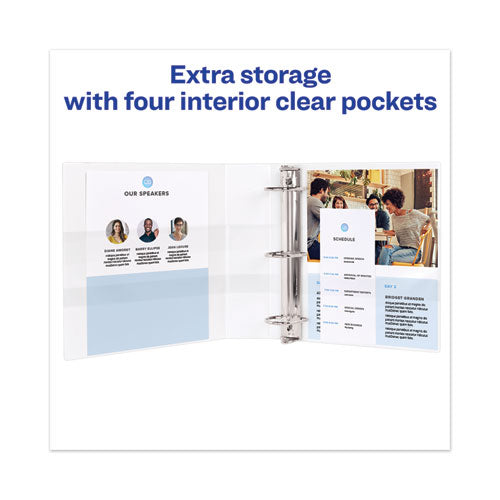 Heavy-duty View Binder With Durahinge And One Touch Ezd Rings, 3 Rings, 1.5" Capacity, 11 X 8.5, Chartreuse