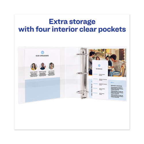 Heavy-duty View Binder With Durahinge And Locking One Touch Ezd Rings, 3 Rings, 3" Capacity, 11 X 8.5, Chartreuse