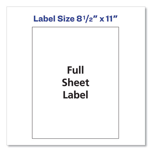 Shipping Labels With Trueblock Technology, Inkjet/laser Printers, 8.5 X 11, White, 500/box