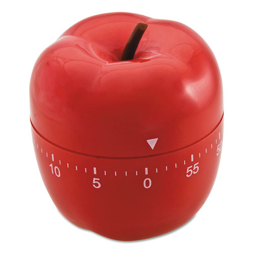 Shaped Timer, 4" Diameter X 4"h, Red Apple