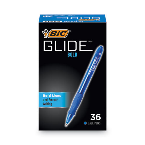 Glide Bold Ballpoint Pen Value Pack, Retractable, Bold 1.6 Mm, Blue Ink, Blue Barrel, 36/pack